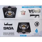 SAGA SINGLE BURNER GLASS TOP GAS STOVE SG-2001